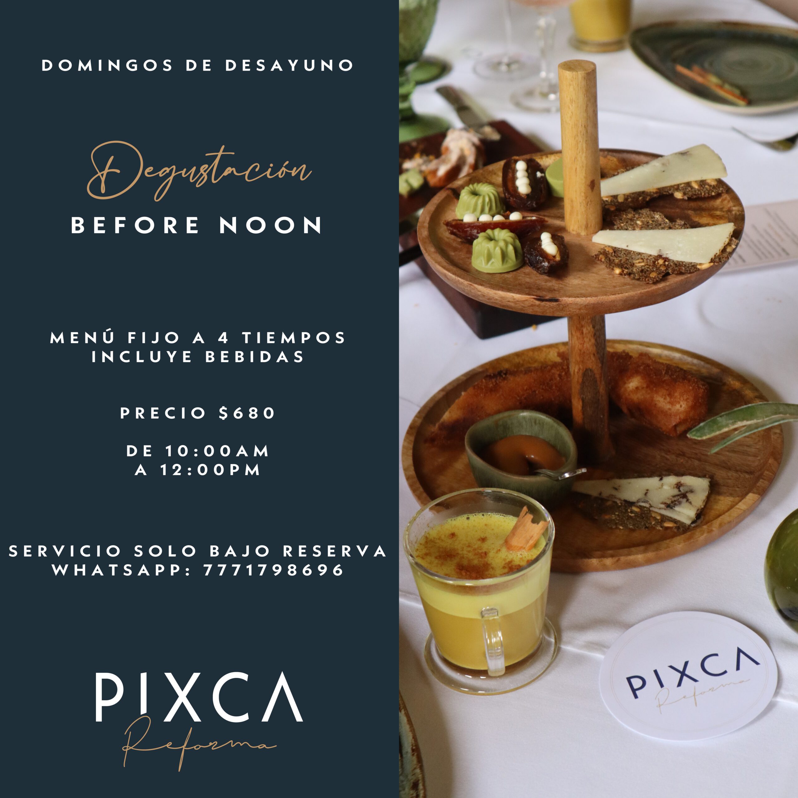 Domingos de Desayuno Maridaje - Pixca Reforma Restaurante